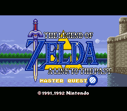 Zelda - A Link to the Past - Master Quest Title Screen